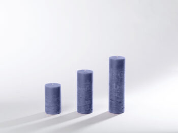 Blockkerzen dunkelblau