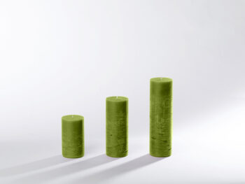 Blockkerzen lindgrün