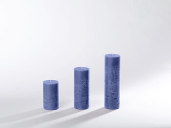 Blockkerzen marineblau