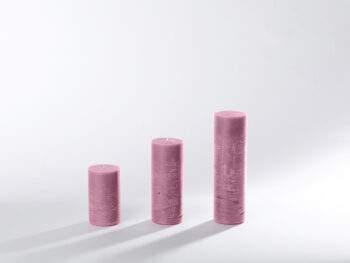 Blockkerzen rosa
