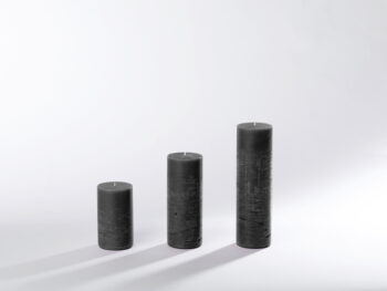 Blockkerzen schwarz
