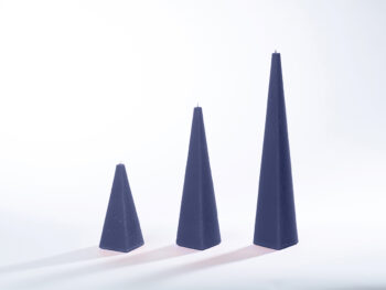 Pyramidenkerzen dunkelblau