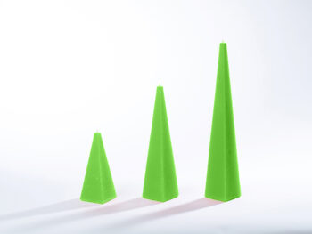 Pyramidenkerzen grasgrün