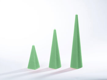Pyramidenkerzen lindgrün