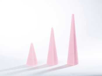 Pyramidenkerzen rosa