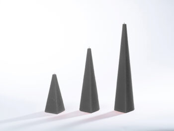 Pyramidenkerzen schwarz