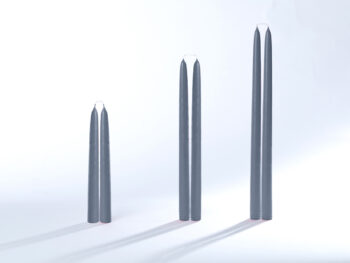 Stabkerzen / Tafelkerzen blaugrau