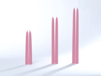 Stabkerzen / Tafelkerzen hellrosa