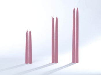 Stabkerzen / Tafelkerzen rosa