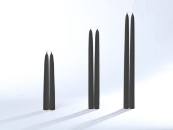 Stabkerzen / Tafelkerzen schwarz