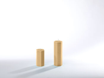 Stearinkerzen beige