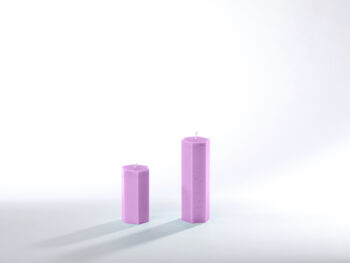 Stearinkerzen flieder