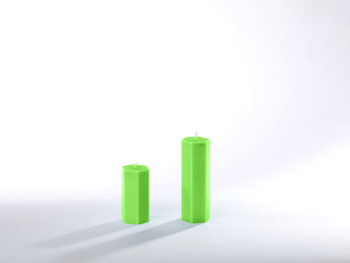 Stearinkerzen grasgrün