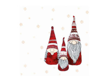 Servietten Winterlandschaft
