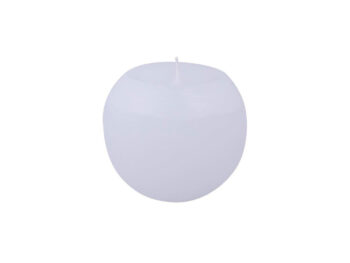 Kugelkerze in weiß