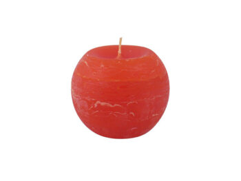 Kugelkerze in orange