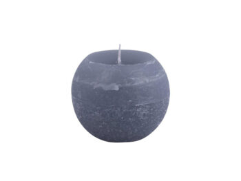 Kugelkerze in grau
