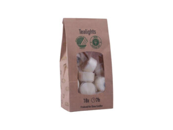 Teelichter im Klar-Sockel 18 Stück